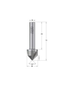90° solid carbide countersink with parallel shank 2