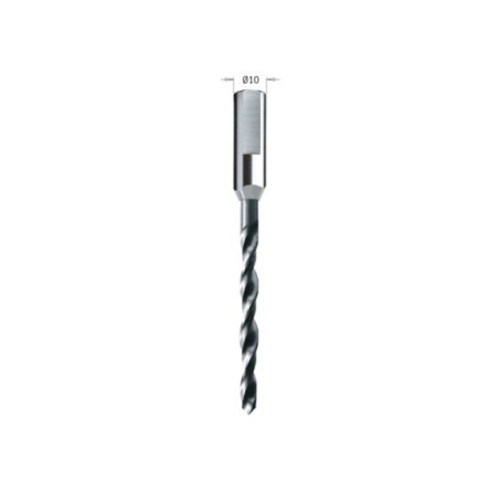 Drill bits for hinges, parallel shank with driving flat