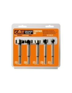Estuche de 5 brocas de mango cilíndrico tipo Forstner