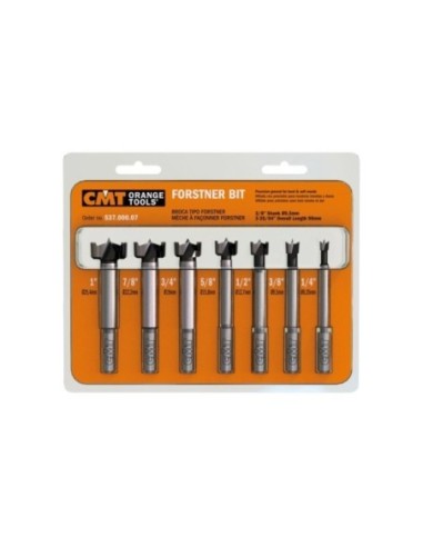 7 piece Forstner bit set