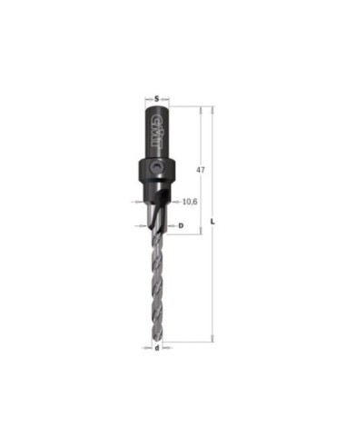 Drill Bit with Countersink for Screw Joints
