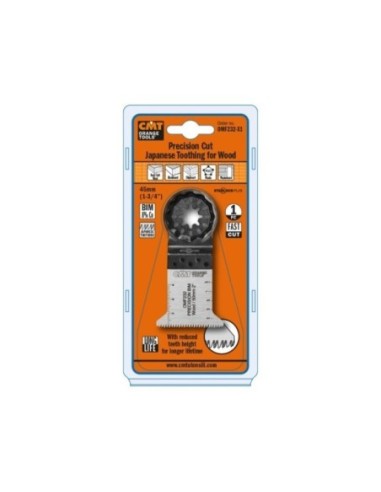 45mm Lama taglio di precisione a dentatura doppia 'Giapponese' per legno. Lunga durata.