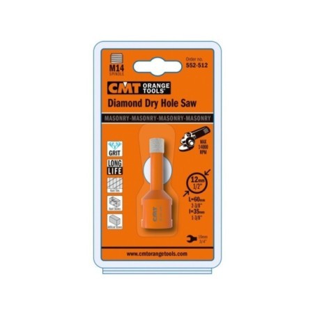 552-5 Diamond dry hole saws for grinder