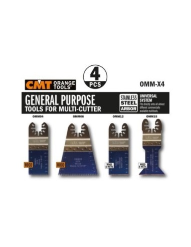 4 piece Multipurpose Set for Oscillating Multi-tools