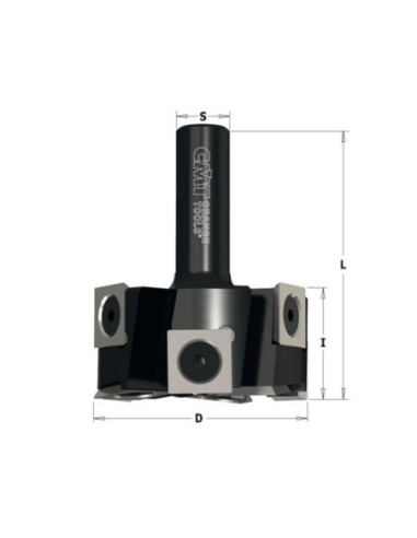 XTREME SPOILBOARD SURFACING ROUTER CUTTER WITH INSERT KNIVES