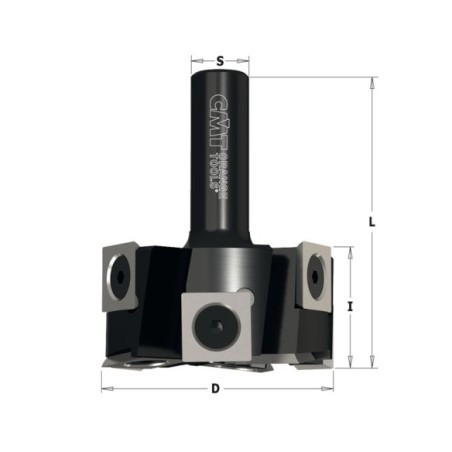 Fresa de cuchillas intercambiables para nivelar y para galces XTreme