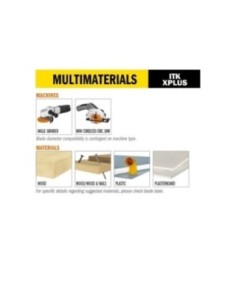 Sierra Circular en Carburo Multi-Material para amoladora 2
