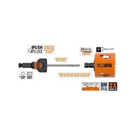 551X Seghe a tazza BI-METAL PLUS