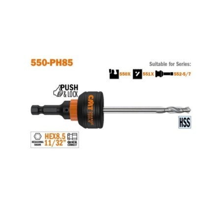550-PH Mandrins et pointe de centrage PUSH&LOCK