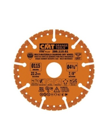Disque diamanté découpe à sec multi-matériaux pour meuleuses