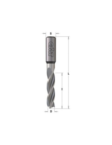 Solid Carbide Dowel Drills - LONG LIFE SHARPENING, S10mm - L70mm