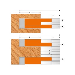 Adjustable Grooving Cutter Head Set (2 pcs.) 2