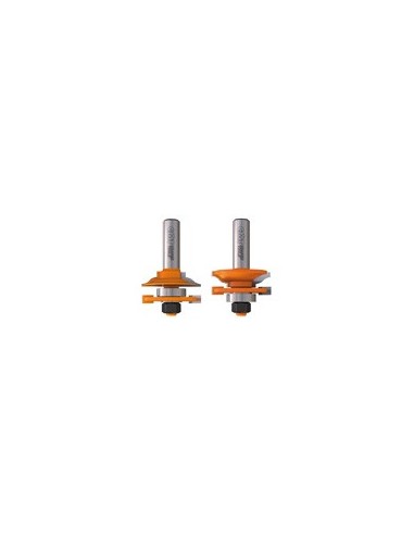 Set di frese per incastri maschio/femmina