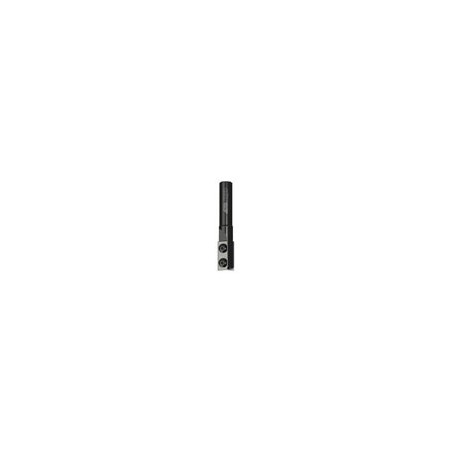 Straight router bits with insert knives