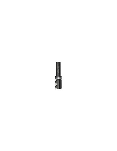 Straight router bits with indexable knives for laminates
