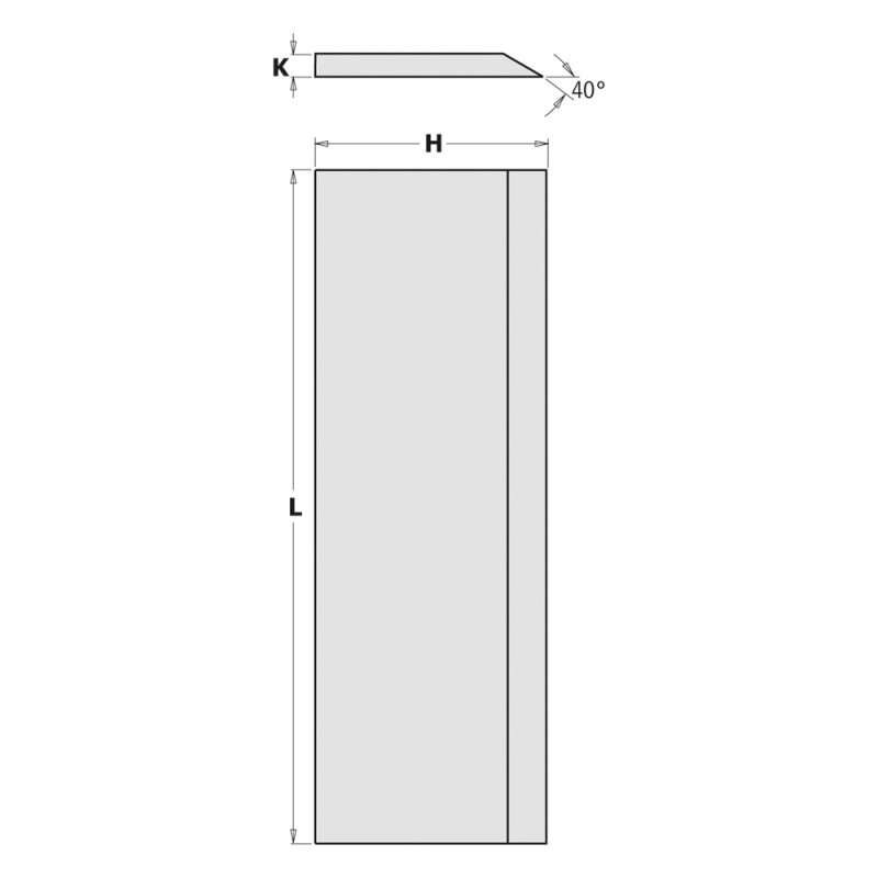 Hobelmesser für Messerköpfe