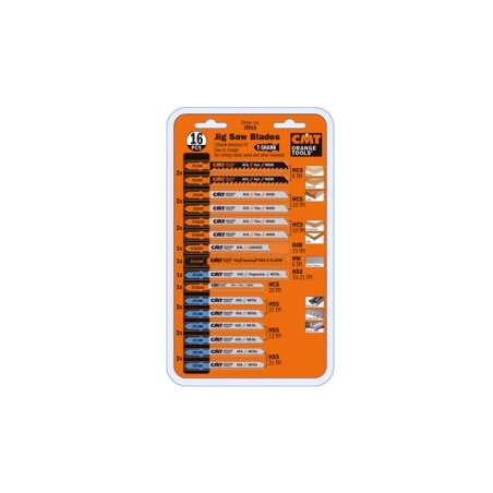 Lames de Scies Sauteuses - Set de 16 pièces