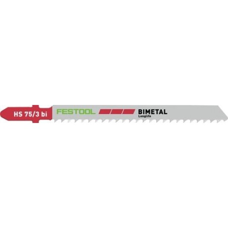 Festool Lame de scie sauteuse PLASTICS SOLID MATERIAL HS 75/3 BI/5