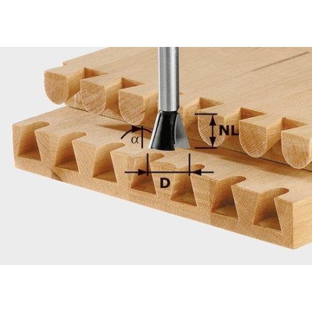 Festool Dovetail cutter HW S8 D20/17/15°