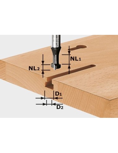 Festool T-Nutfräser HW S8 D10,5/NL13