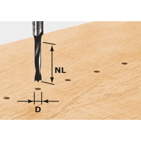 Festool Broca para clavijas HW S8 D10/30 Z
