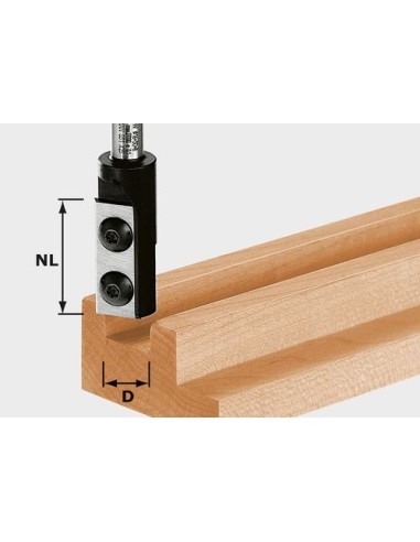 Festool Nutfräser-Wendeplatten HW S8 D8/20 WP Z1