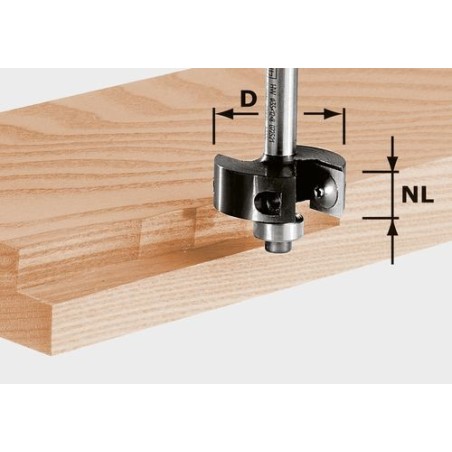 Festool Rebating cutter with reversible blades HW S8 D38/12