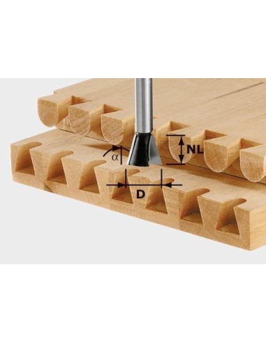 Festool Dovetail cutter HW S8 D20/26/10°