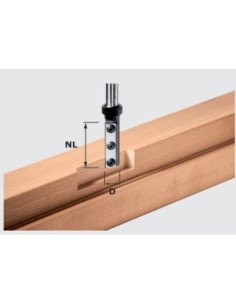 Festool Fraise à rainurer avec plaquettes réversibles HW S12 D16/50 WP
