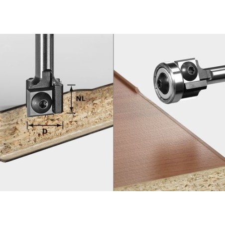 Festool Edge-trimming cutter with reversible blades S8 HW D19 12x12 KL OFK