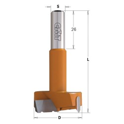 Hinge Boring Bits with Chipbreaker, S10mm - L57.5mm 2