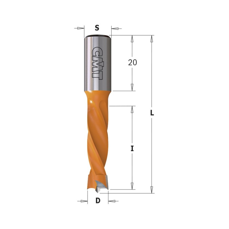 Mèches pour perceuses multi-broches, S10mm - L57.5mm