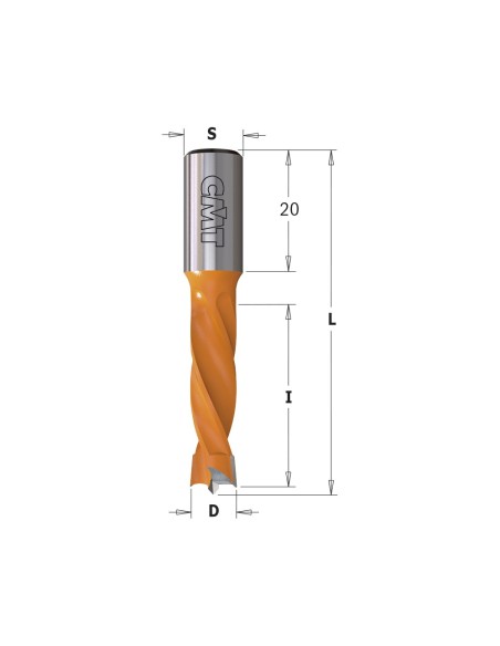 4 Flute Dowel Drills, S10mm - L57.5mm