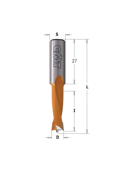 Mèches pour perceuses multi-broches, S10mm - L57.5mm