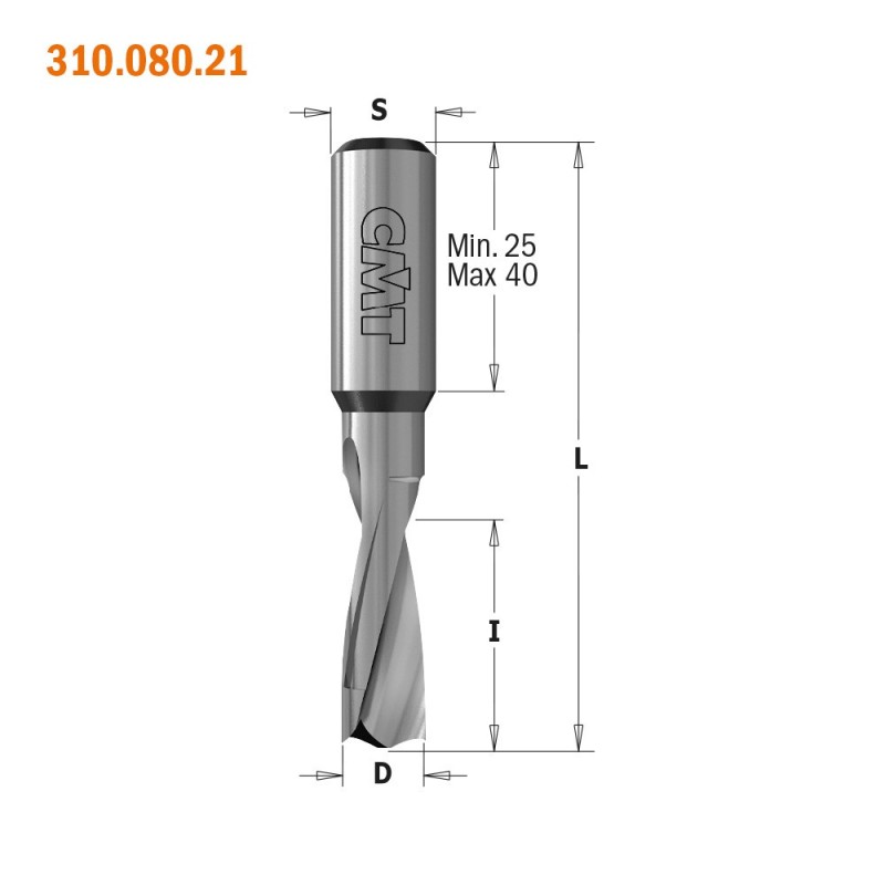 Solid Carbide Dowel Drills - LONG LIFE SHARPENING, S10mm - L57.5mm