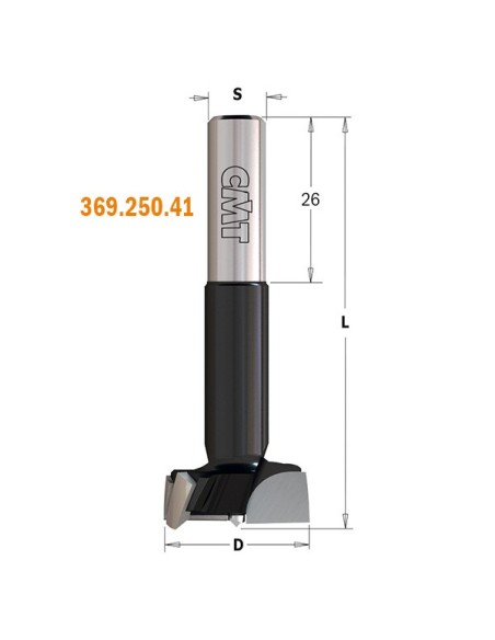 XTREME Hinge Boring Bits, S10mm - L70mm