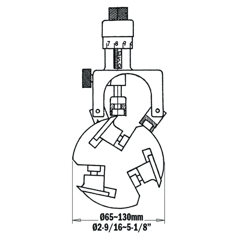 Set mit 2 magnetischen Reglern für Hobelmesser