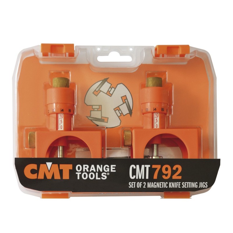Set of 2 magnetic knife setting jigs