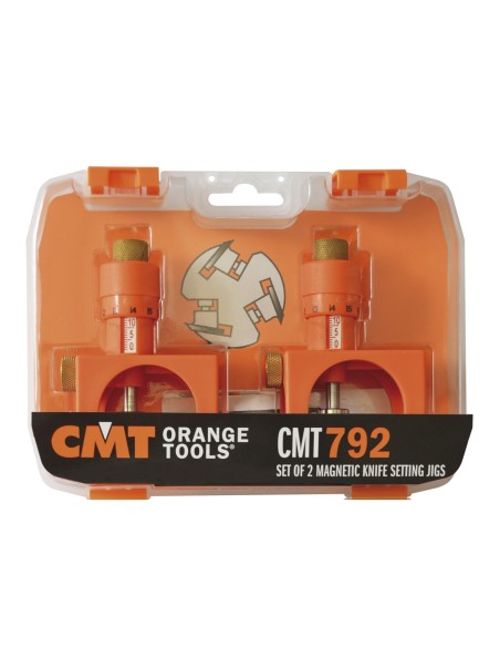 Set mit 2 magnetischen Reglern für Hobelmesser