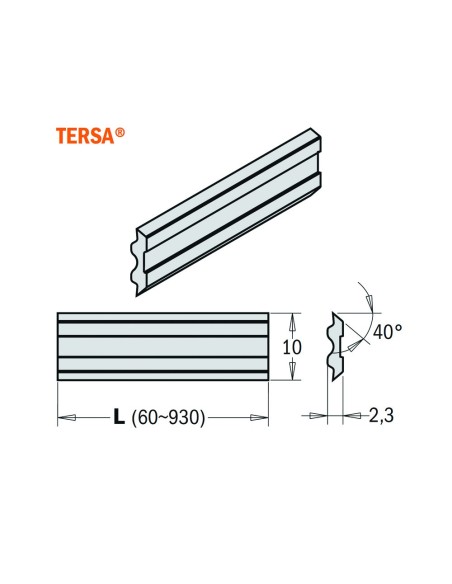 Cuchillas de cepillar para cabezales portacuchillas - 795.10