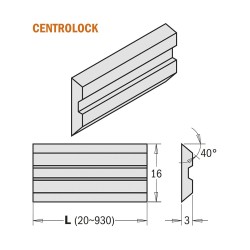 Cuchillas de cepillar para cabezales portacuchillas - 795.16
