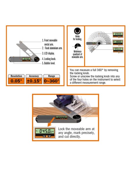Digital angle finder