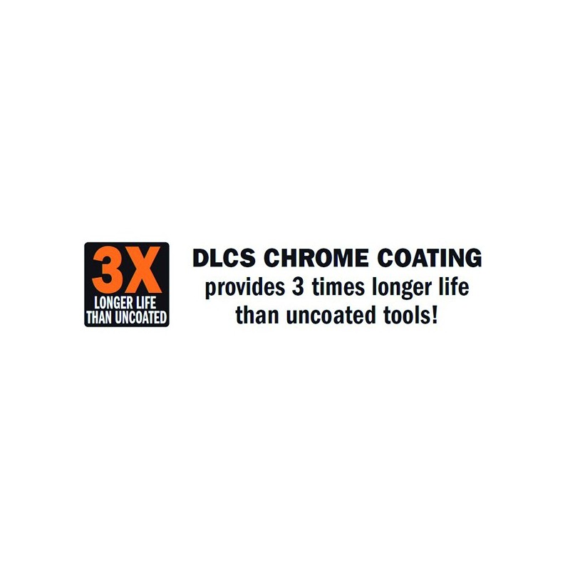 Fresa para fibra de vidrio y materiales compuestos. Revestimento cromado DLCS Chrome Coating - LARGA DURACIÓN