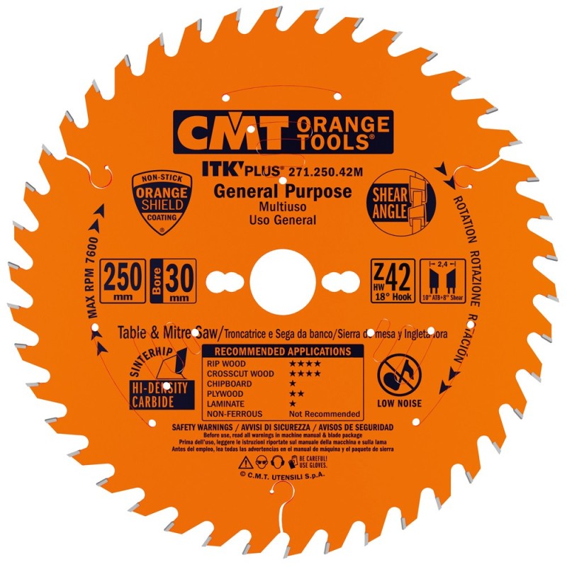 Lames circulaires ITK PLUS® pour coupes transversales - Usage général – Coupe ultra-fin