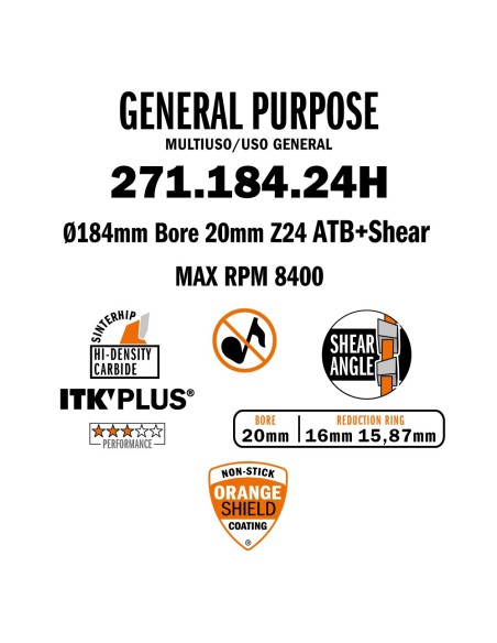 ITK PLUS® circular saw blades ripping and crosscut - General Purpose - THIN KERF