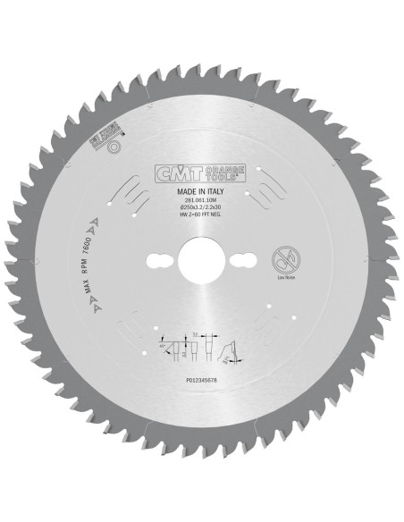 Lames circulaires XTreme pour mélaminés et agglomérés, angle de coupe négatif