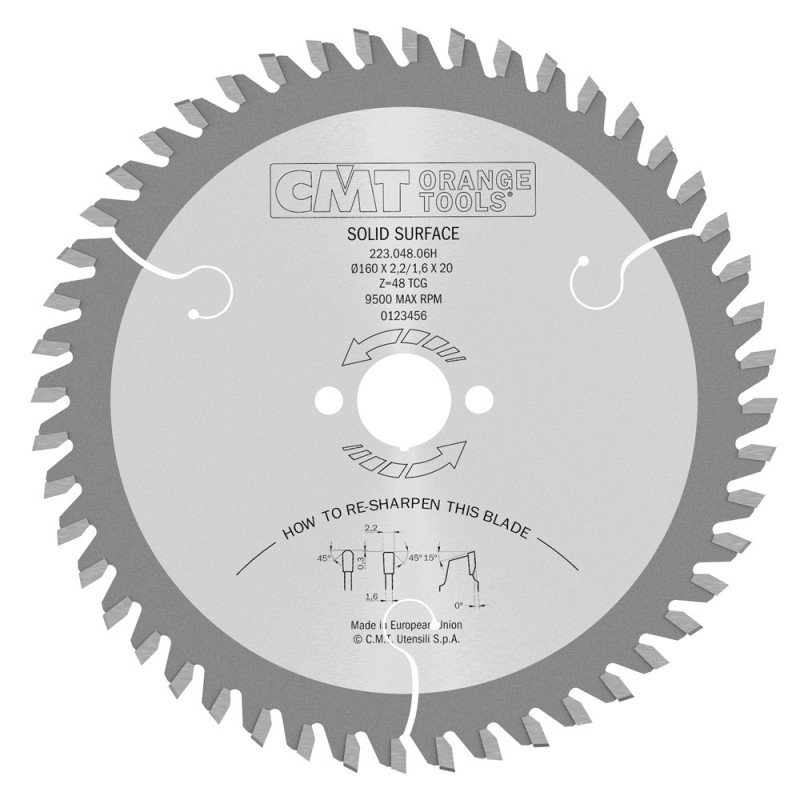 Lames circulaires industrielles pour matériaux composites