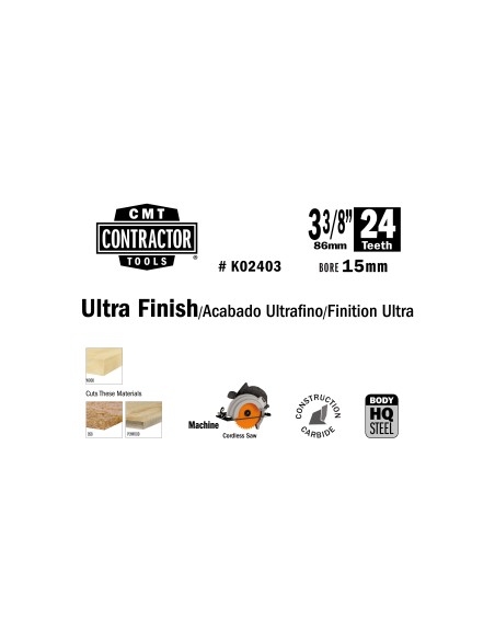 K Contractor® - Lama per tagli di Precisione