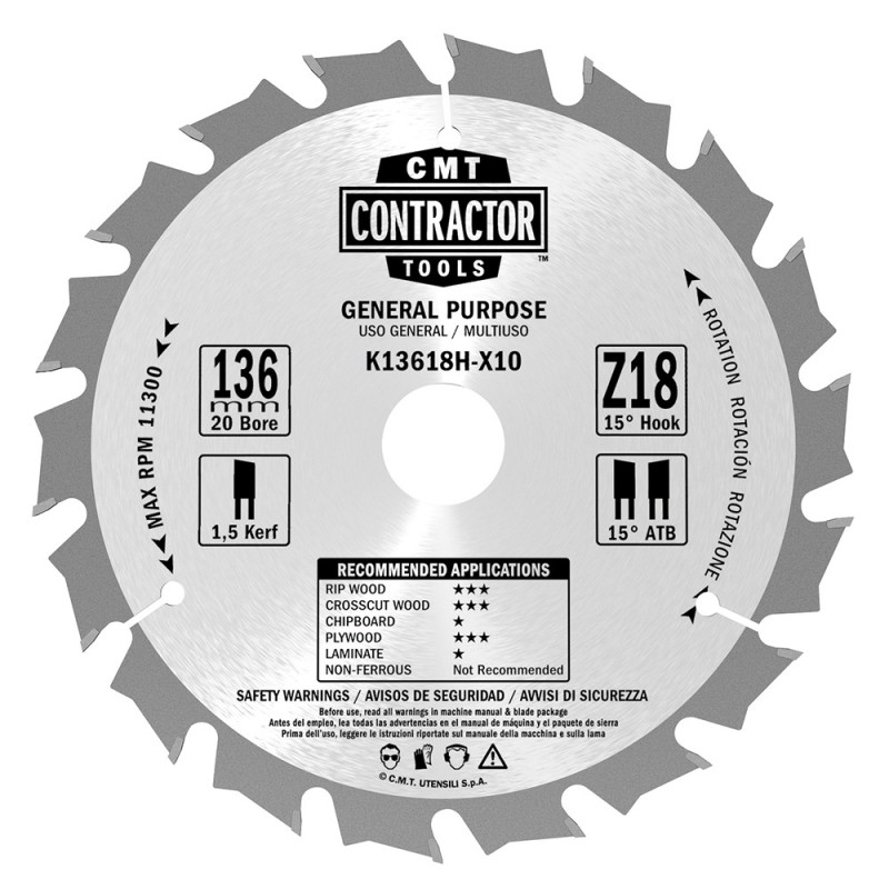 K Contractor® - Lames circulaires Contractor - Masterpack