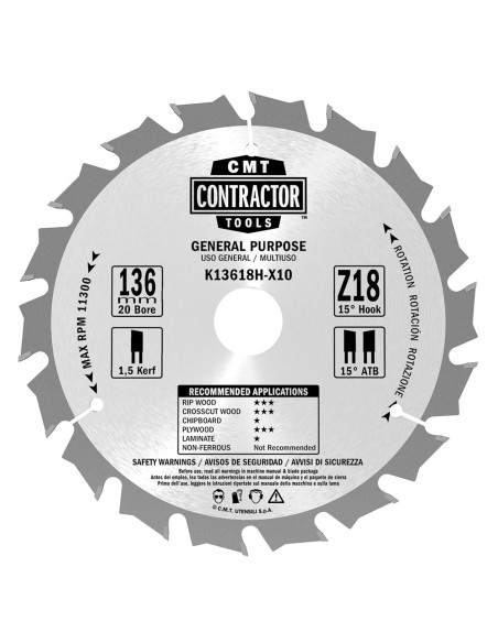K Contractor® - Lames circulaires Contractor - Masterpack